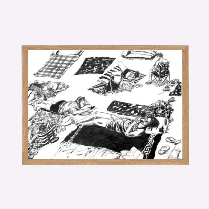 Beach series 1, 70x100cm, Jessica Gobert