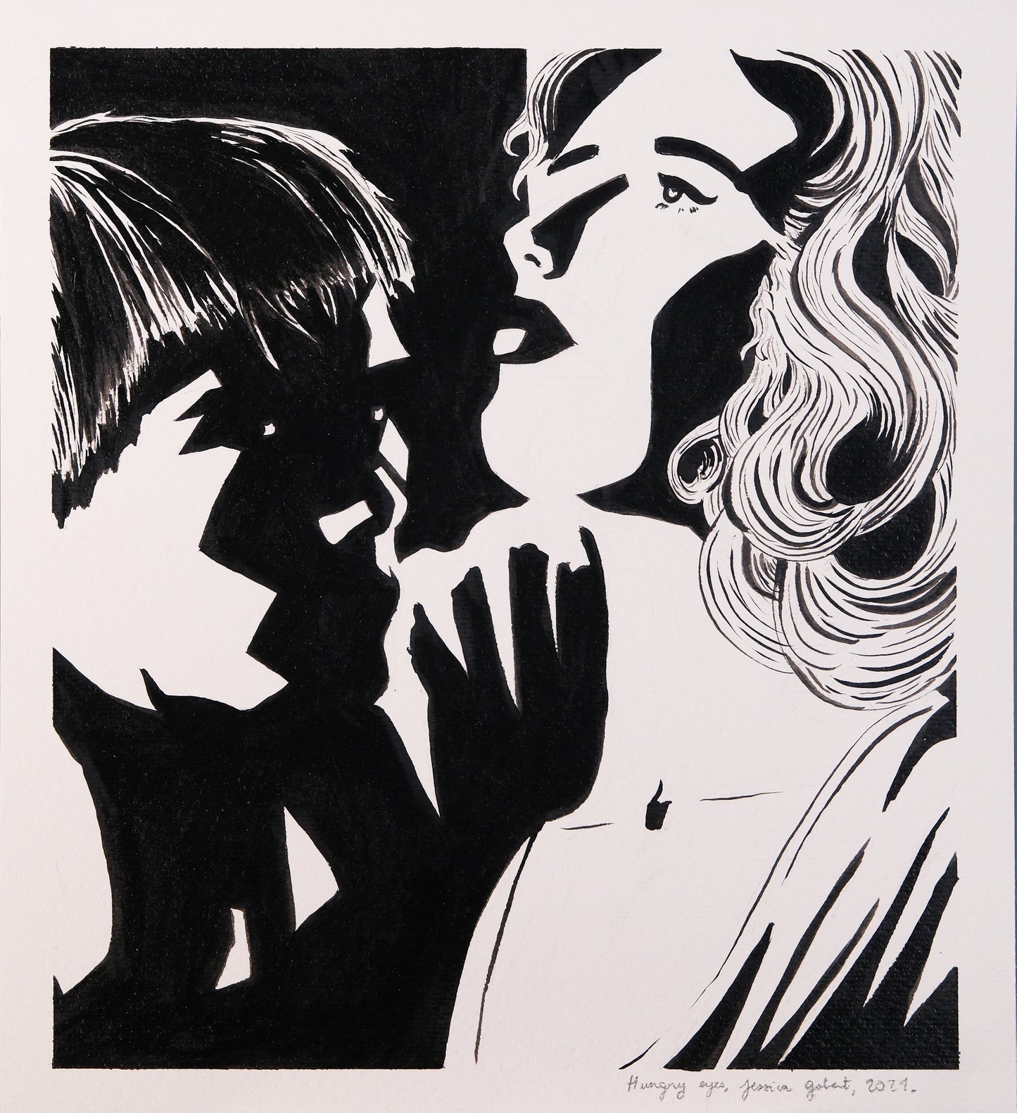 Hungry Eyes, 29,7x27cm, Jessica Gobert