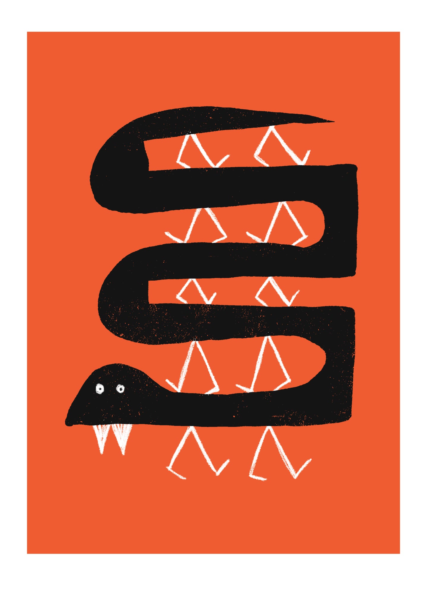 Ten Legged Snake, 30x42cm, Zvonimir Haramija