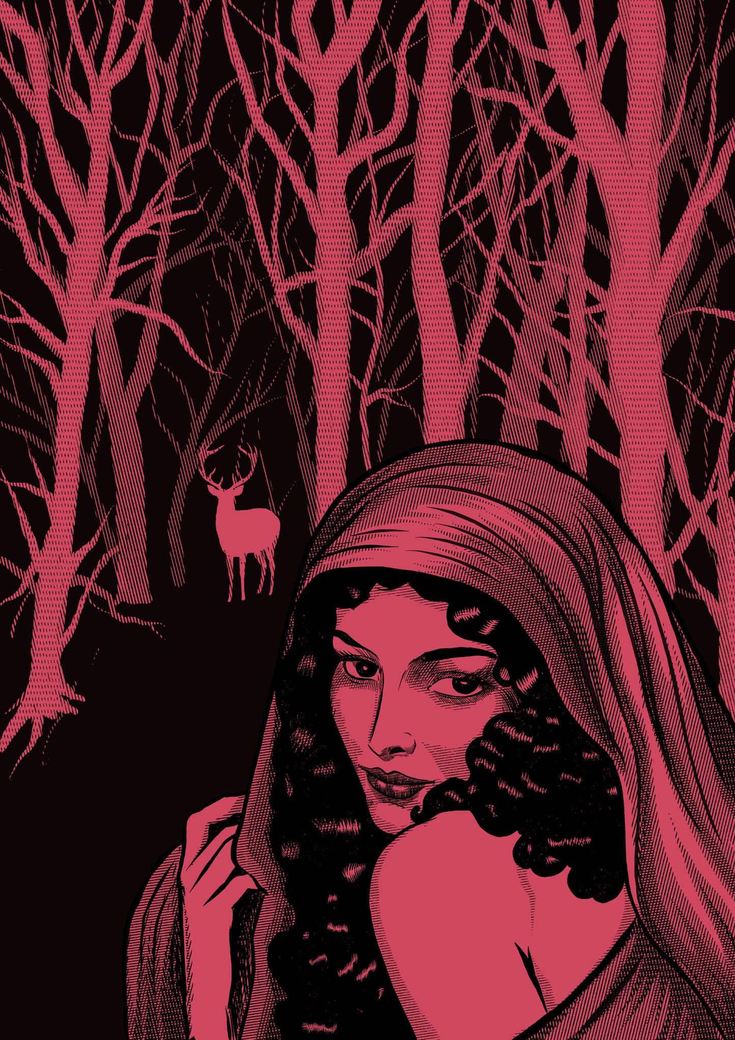 Deer Lady, 75x50cm, Zvonimir Haramija