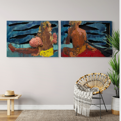 Brother and Sister, 70x100cm, Mia Markušić