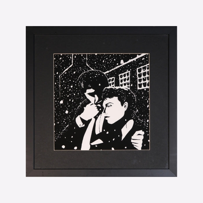 Snowfall, 25x25cm, Jessica Gobert