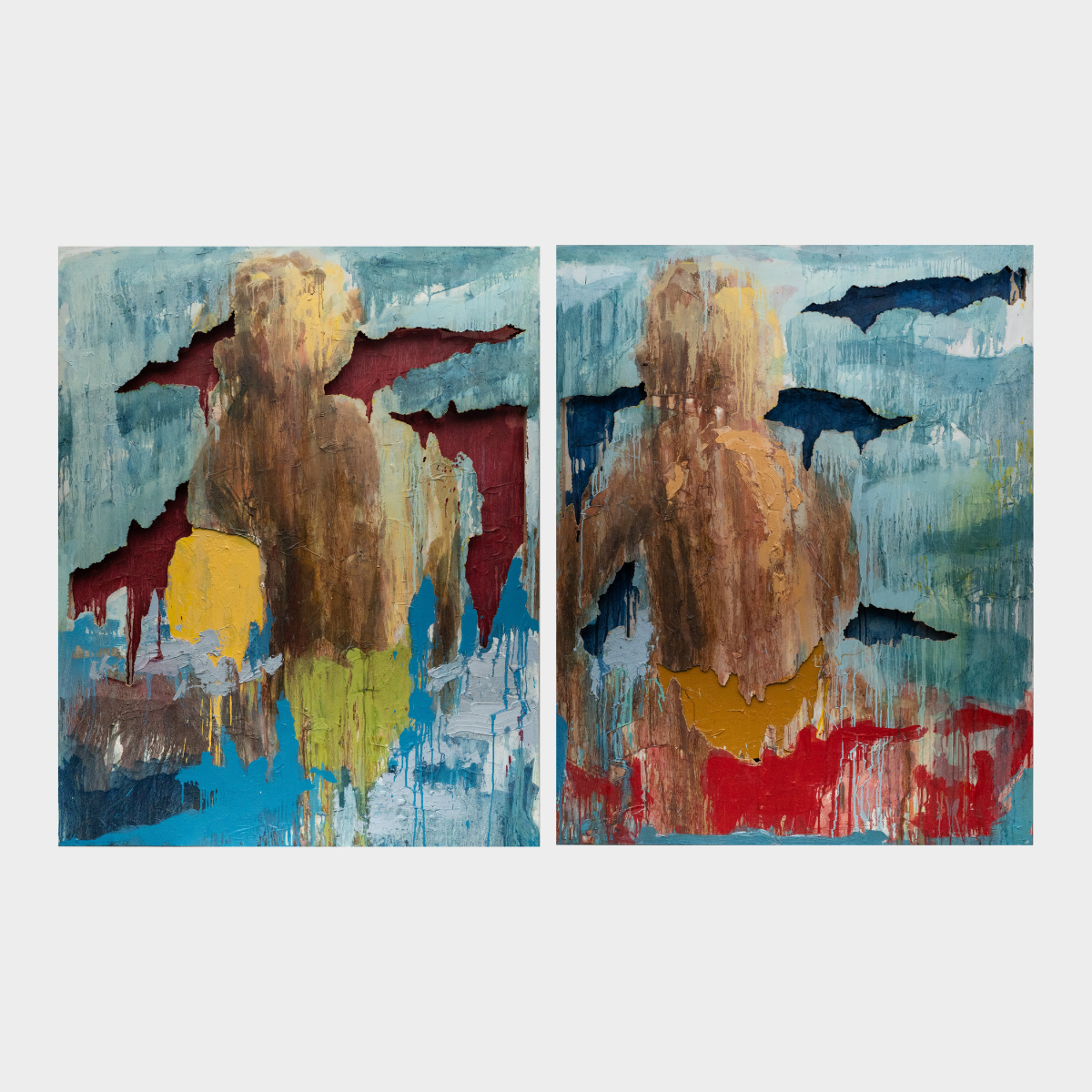 Brother and Sister, 160x130cm+160x130cm, Mia Markušić