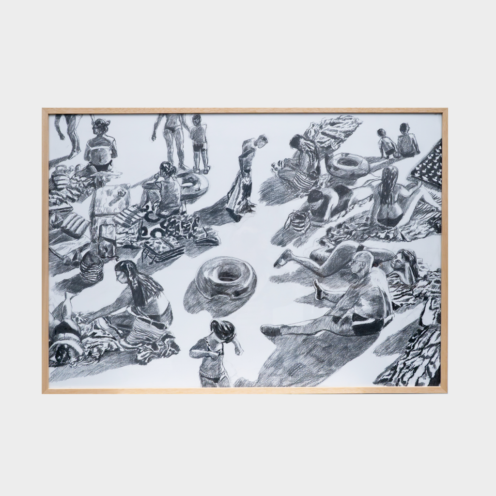 Beach series 4, 70x100cm, Jessica Gobert