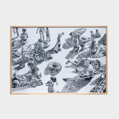 Beach series 4, 70x100cm, Jessica Gobert