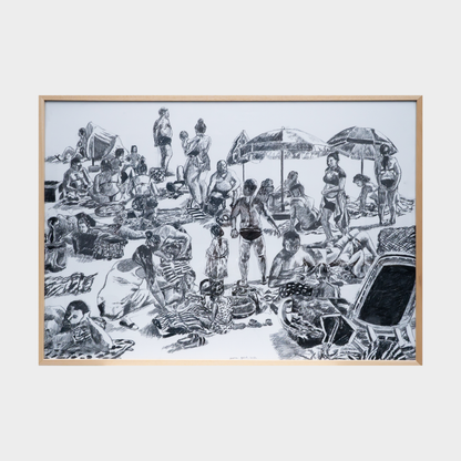 Beach series 5, 70x100cm, Jessica Gobert