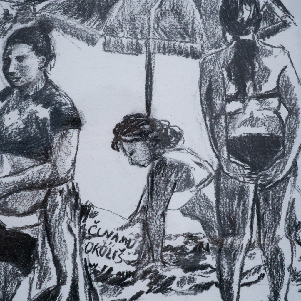 Beach series 5, 70x100cm, Jessica Gobert