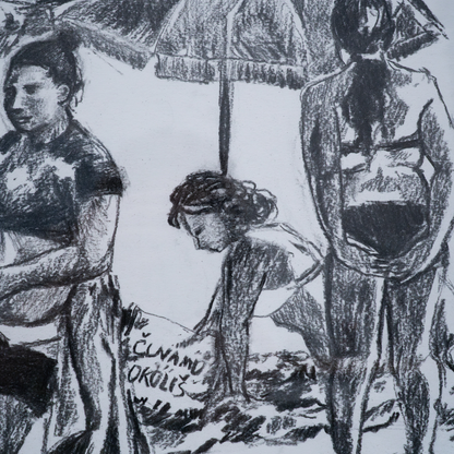 Beach series 5, 70x100cm, Jessica Gobert
