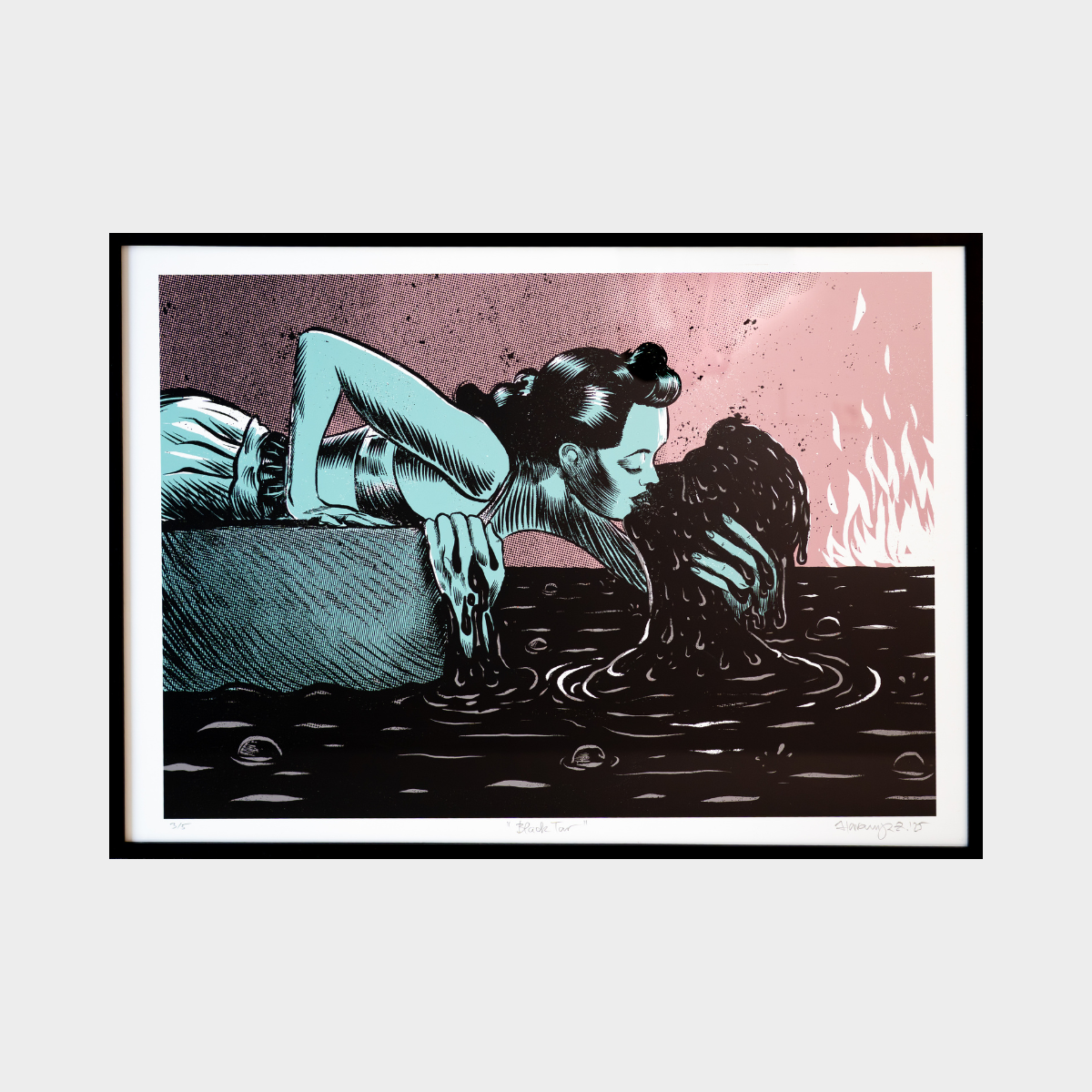 Black Tar, 50x75cm, Zvonimir Haramija