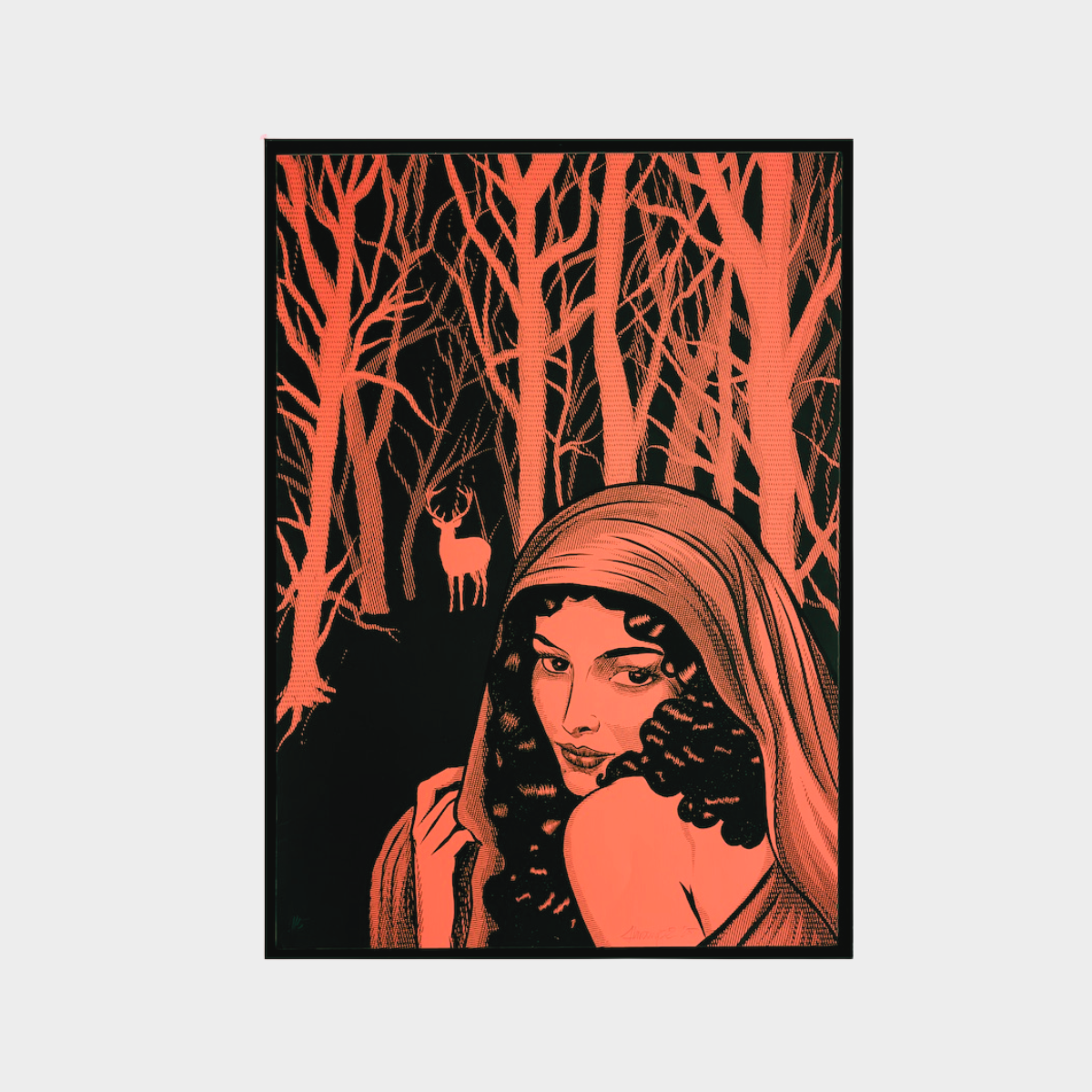 Deer Lady, 75x50cm, Zvonimir Haramija