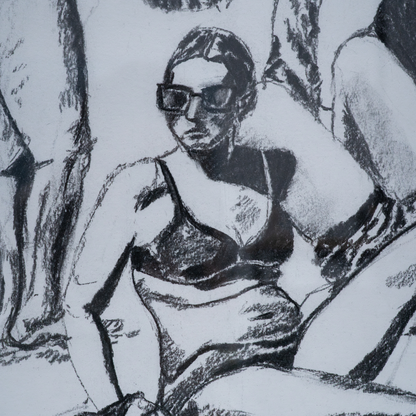 Beach series 2, 70x100cm, Jessica Gobert