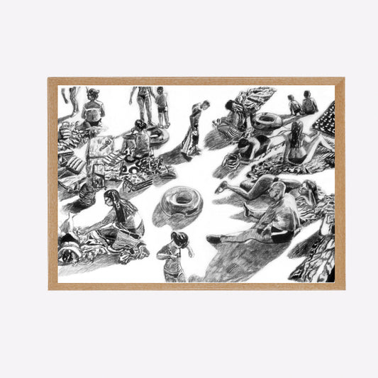 Beach series 4, 70x100cm, Jessica Gobert