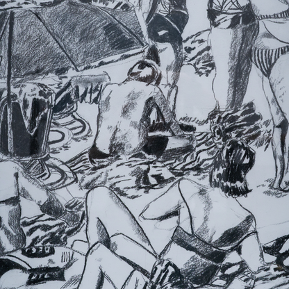 Beach series 2, 70x100cm, Jessica Gobert