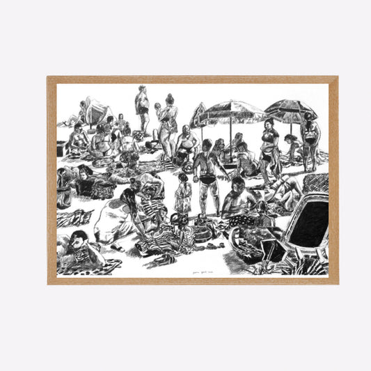 Beach series 5, 70x100cm, Jessica Gobert