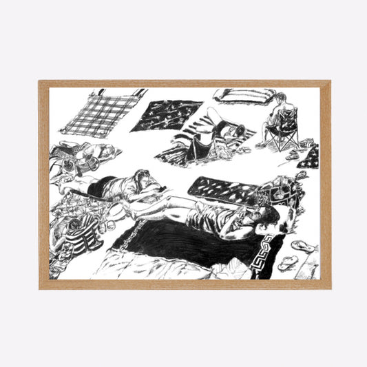 Beach series 1, 70x100cm, Jessica Gobert