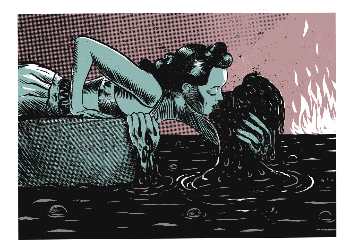 Black Tar, 50x75cm, Zvonimir Haramija