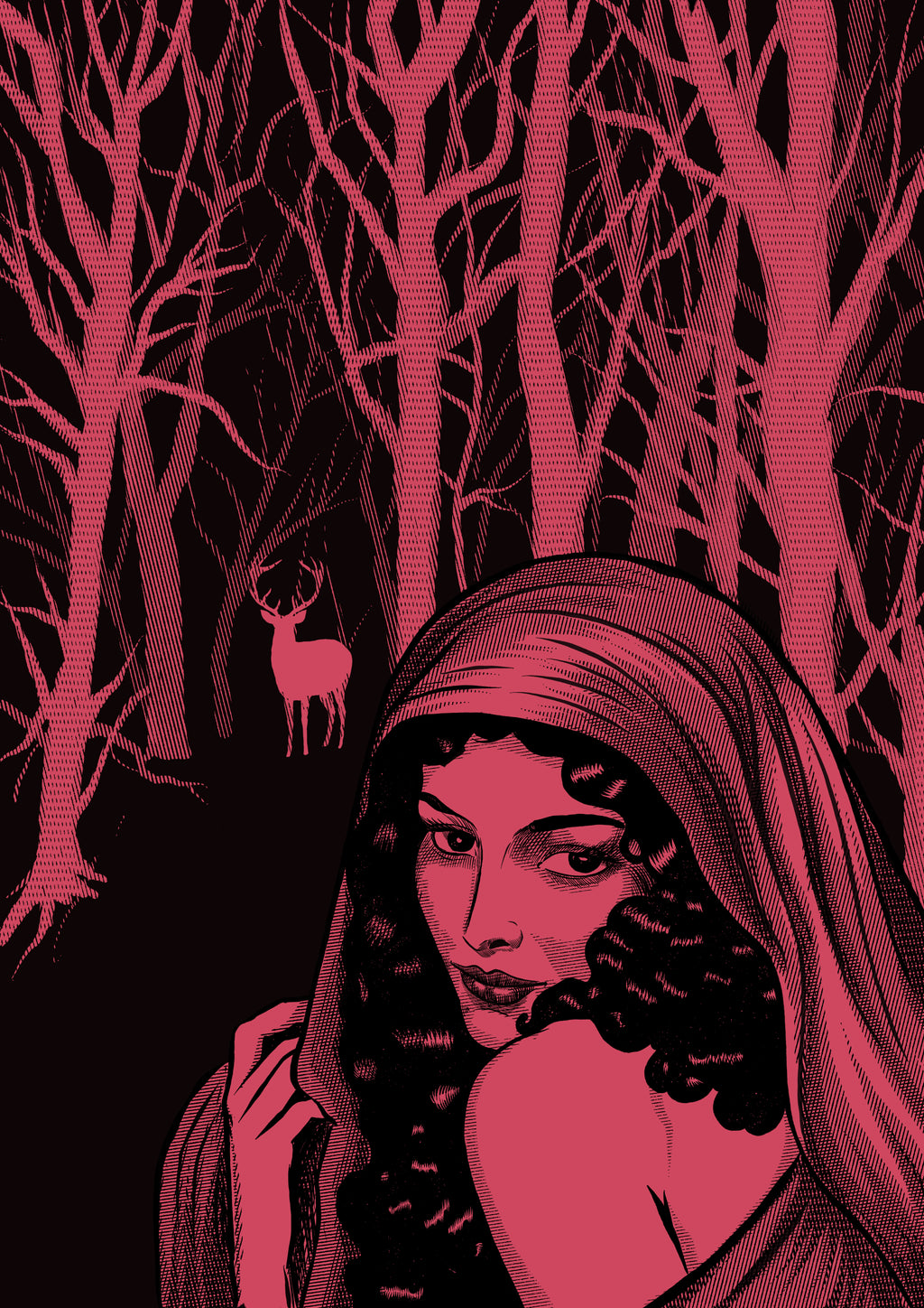 Deer Lady, 75x50cm, Zvonimir Haramija